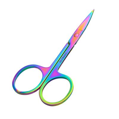 China Factory Customizable High Quality Holographic Mini False Eyelashes of Right Handed Scissors and Eyebrow Scissors for sale