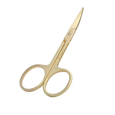 China Multifunctional Mini Beauty Scissors Small Lash Gold Right Handed Scissors Premium Scissors for sale