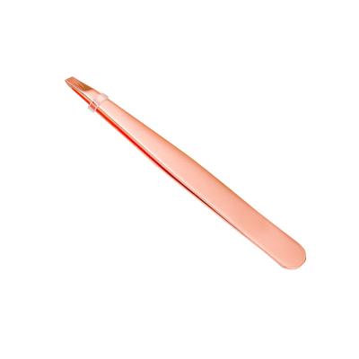 China Eyebrow Makeup Beauty Tools Whip Applicator Tool Rose Gold Eyelash Tweezers for sale