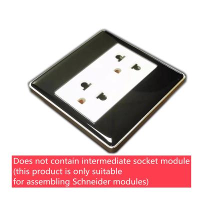 China Room/office/hotel/restaurant wall socket housing TV module aluminum alloy and tempered glass fixed housing panel housing for sale