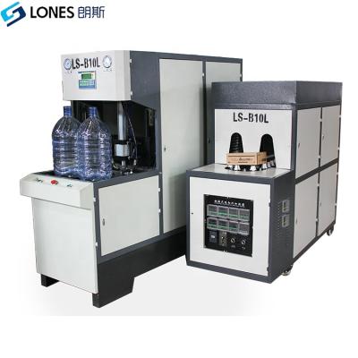 China New LS-B10Lcheaper price manual bottle feeding preform bottle molding machine for 3L to 12L PET bottles 350BPH 1 year warranty factory for sale