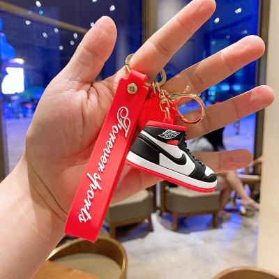 China Wholesale Cheap Soft PVC Nike AirJordan Shoes Decoration Rubber Keychain for sale