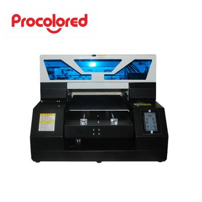 China Garment Shops Procolored A4 Size UV ​​Flatbed Printer For PVC Card Metal Clothes Mugs Printing Machine Continuous 6 Colors Ink Supply for sale