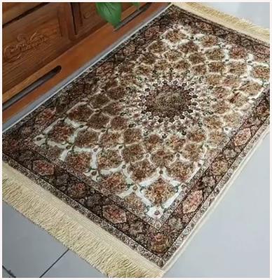 China Stain 2021 New Resistant Silk 3D Printed With Long Hair Border Silk Fabric Rug In Living Room Bedroom Short Hair Carpet for sale