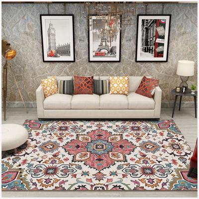 China Stain Resistant Cheap Custom Printed Floor Rugs Covers Printed Carpet Living Room for sale