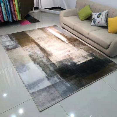 China Modern Multiple Unique Designs Living Room Rectangle 3d Digital Printing Tapete Washable for sale