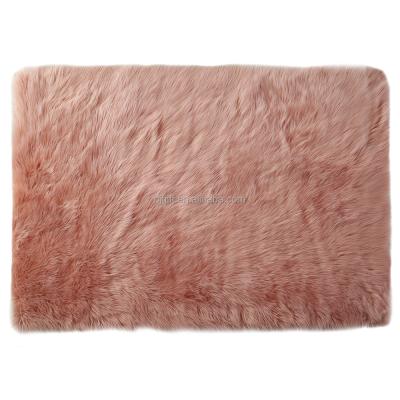 China 2021 Hot Sale Modern Home Decorative Blanket Washable Rose Color Carpets Rectangle Large For Living Room for sale