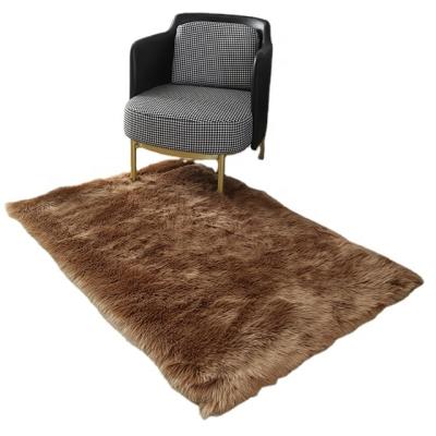 China 2021 Hot Sale Household Round And Rectangle Size Faux Fur Washable With Suede Backing Living Room Blanket Bedroom Blanket for sale