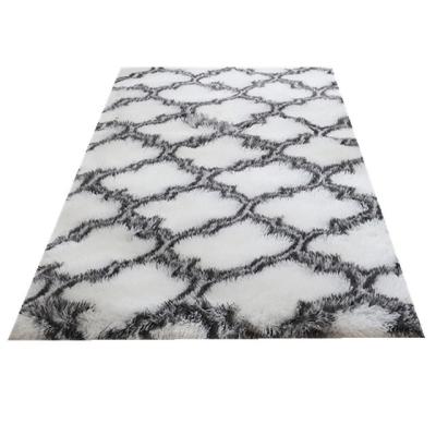 China 2021 Custom Size Modern Fluffy Pattern Rectangle Anti Slip Washable Hot Selling Rugs for sale