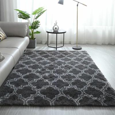 China Washable Modern Nordic Multiple Designs Pattern Plush Anti Slip Rectangle Lint Carpet for sale