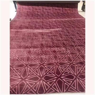 China Washable 100% polyester Tianjin China embossed design manufacturing decorotive carpet for whole floor luxury carpets polyester carpet for sale