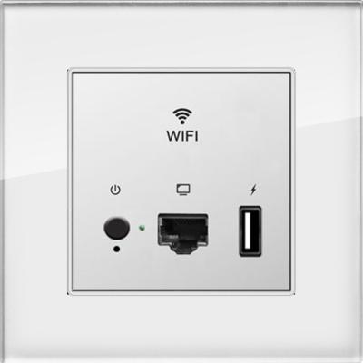 China Wireless Networking Equipment Wall Desktop Embedded 802.11b/g/n Access Point With Customized HD86-WP Wall Outlet for sale