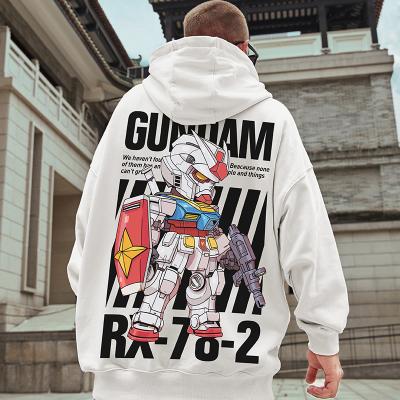 China Anti-Shrink JR Wholesales Fashion Fleece Hoodie Plus Size Hooded Gundam Printed Hoodies M-8XL for sale