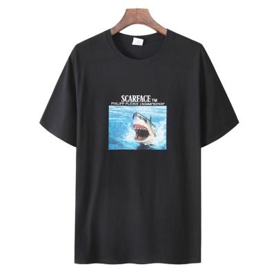 China Breathable Custom Plus Size Mens Loose T Shirts Fit For Mens 100% Cotton for sale