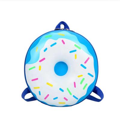 China Wholesale Waterproof Children Donut Rainbow Backpack School Bag Cute Cartoon Donut Kids Backpack for sale