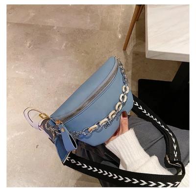 China New Style PU Trunk Bag Waist Bag Fashion Bags Korean Case Messenger Small Anti-theft Central Institute of Statistics Chain Shoulder Handbag for sale