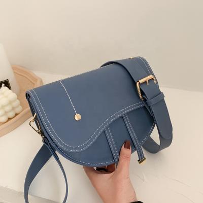 China Fashion Fashion PU Women Saddle Bag Cheap Price High Quality Cross Body Handbag For Ladies Single Cover for sale