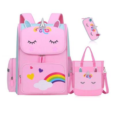 China Unicorn Schoolbag Book Waterproof Luxury Fashionable Cartoon Toddler Kids RFID Backpack Animal Animal School Bags For 1-7 Ages Kids for sale