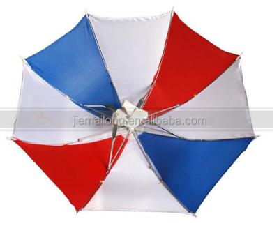 China Polyester Polyester Material And Head Umbrella, Umbrellas Type Hat Umbrella Custom Hat Umbrella Frame Football Fan Umbrella Hat for sale