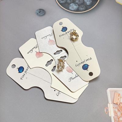 China OEM Eco-friendly Packaging Display Earring Card Printing Logo Jewelry Necklace Bracelet Holder Card for sale