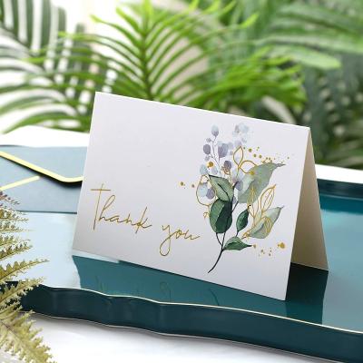 China Europe China Custom Logo Luxury Gold Foil Greeting Card Business Birthday Thank You Cards Thanksgiving Cards for sale