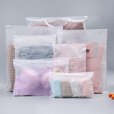 China Matte Print Poly PVC Zip Lock BIODEGRADABLE Custom Lock Frosted Plastic Packaging Bag For Clothes for sale