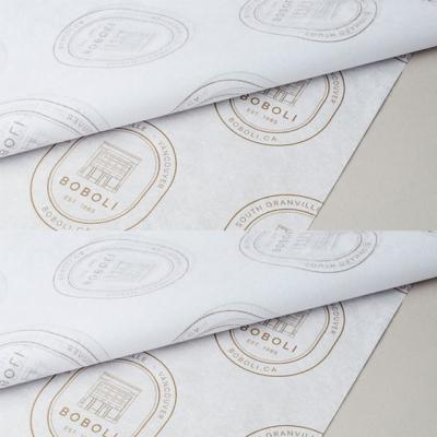 China Recycled Materials Custom Logo 50x76cm Decorated GIFT Apparel White Wrapping Scented Printed Silk Tissue Paper for sale