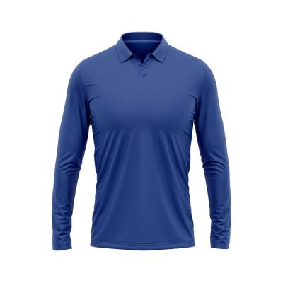 China Wholesale Polyester Thickened Men's Anti-Wrinkle Anti-Wrinkle Cotton 5% Cotton 95% Long Sleeve OE Polo T-Shirts for sale