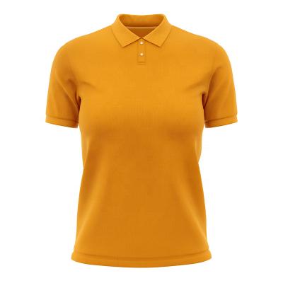 China Anti-Wrinkle Jade Silk Cotton T-shirts Women's Polo Shirts Custom Logo Short Sleeve Shirts For Business for sale