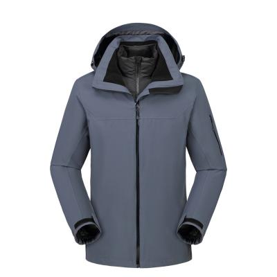 China Leisure Sports Tracksuit 100% Polyester 150d Oxford Fabric Waterproof Coating Down Jacket Men Waterproof for sale