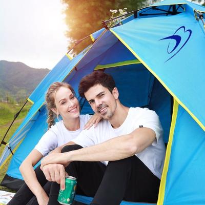 China Outdoor Travel Hiking Large Transparent 3-4 Person Camping Tents Large Camping Tent Canvas for sale