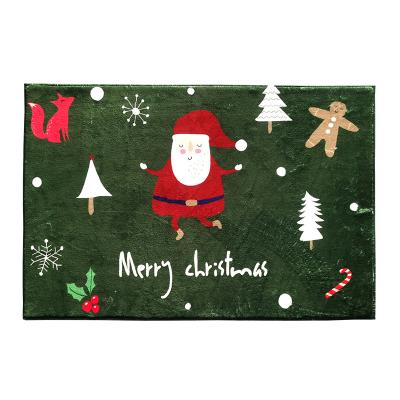 China Eco-friendly.anti-slip.fireproof Bedroom Christmas Design Custom 3d Slip Cover Amazon Hot_Selling Printing Entrance Floor Bathroom Door Mat for sale