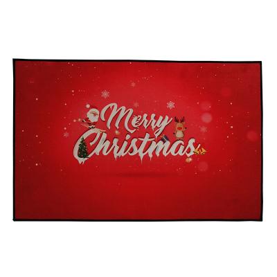 China Factory Made Price Christmas Decoration Design Washable Blanket 3d Printing Entrance Bath Kitchen Mat Floor Mat for sale