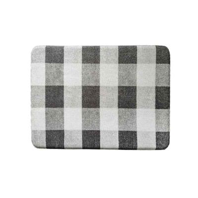 China Washable Printed Cross Weave PVC Foam Anti Fatigue Kitchen Mat for sale