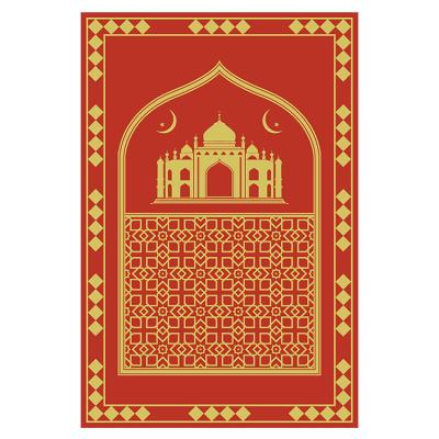 China Stain Resistant Manufacturing Prayer Mat Travelers Washable Rugs Islamic Pocket Foldable Prayer Rug for sale