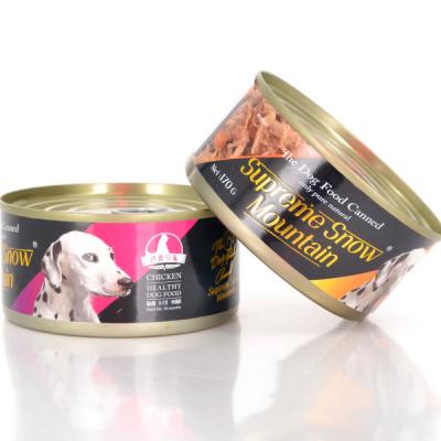 China Sustainable OEM Canned Chicken Flavors Dog Food Canned Wet Pet Food Classic Pets Pet Food for sale