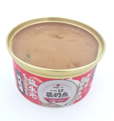 China OEM Sustainable Wet Canned Pet Food Canned Tuna With Goat Milk Cat Food Classic Pets Pet Food for sale