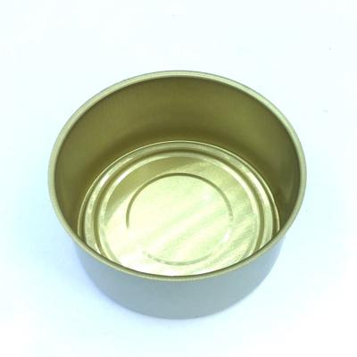 China Empty Canned Food Aluminum Can 73*46mm With Open End Metal Cans Easy Maker Metal Cans With EOE for sale