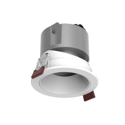 China Modern Indoor Anti-glare Design Adjustable Aluminum COB Ceiling Spotlight for sale