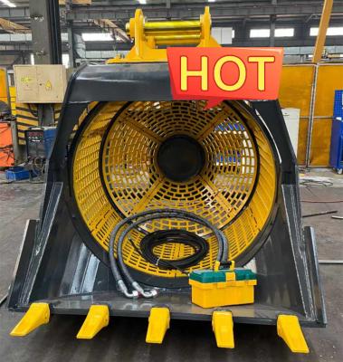 China Rotating Screening Bucket Rotating Screening Bucket Excavator Rotating Screening Bucke Crusher Bucket For Sale for sale