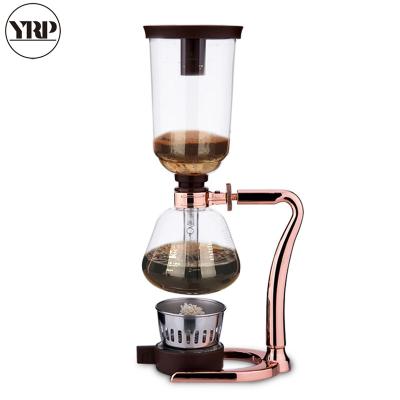 China Food Grade Japanese Style Coffee Siphon Pot Kettle Drip Vacuum Filter Coffee Maker Heat Resistant Glass Percolator for sale