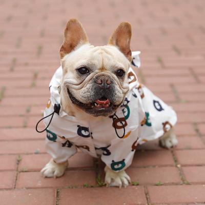 China Hot Wholesale Fashion Dog Raincoat Poncho Thin Windproof Waterproof Zipper Puppy Clothes Dog Raincoat for sale