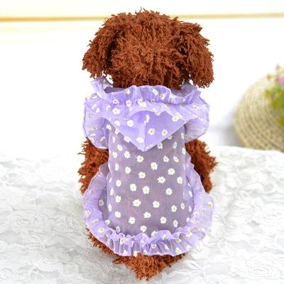 China New Girls Summer Pet Clothes Designer Pet Dress Clothes Viable Sublimation Dogs Dress Up Clothing For Dog for sale