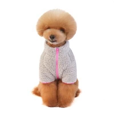 China 2021 Viable Colors Contrast Zipper Design Pet Clothes Classic Dogs Clothes Cute Pets Clothes For Dog for sale