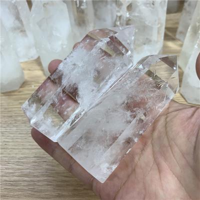 China Europe Natural Irregular Size Quartz Clear Points Healing Crystal Stones Towers Rock Crystal Obelisks for sale