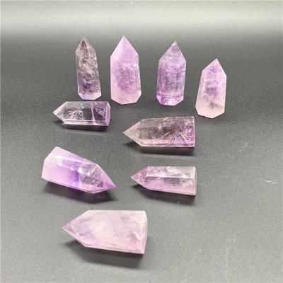 China Mini Europe Size Amethyst Towers Crystal Wand Points Healing Point Amethyst Towers Crystal Towers for sale