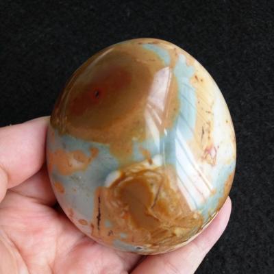 China Natural Ocean Jasper Polished Crystal Stones Ocean Jade Raw Stone Hand Palm from Europe for sale