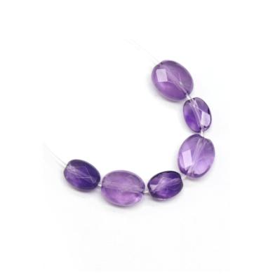 China Europe Natural Amethyst Round Water Droplet Hole Cut Horizontal Surface Loose Beads 10 Accessories Bracelet Earrings Diy Handmade Hairp for sale