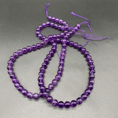 China Europe Color Amethyst Bead Strands Good Quality Dark Purple Gemstone Beads For Jewelry Making Bracelets Accessory for sale