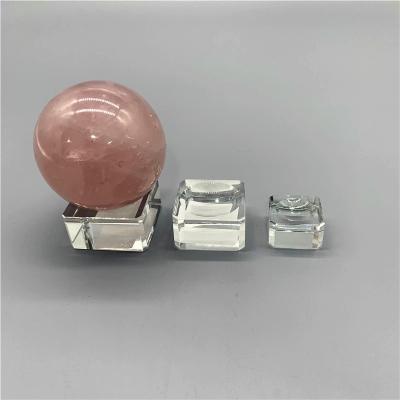 China Europe Glass Stands Crystal Spheres Stands Quartz Ball Holders For Home Decoration for sale